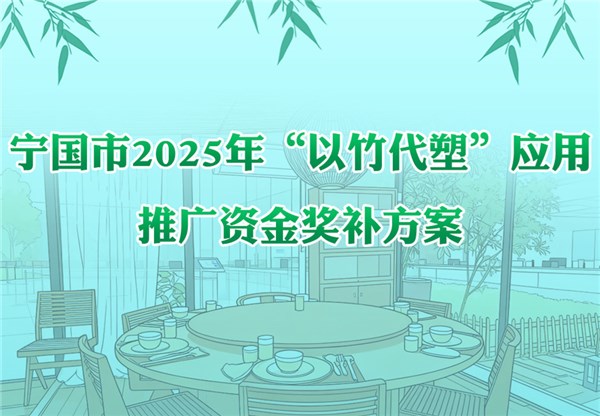 【漫画解读】《宁国市2025年“以竹代塑”应用推广资金奖补方案》